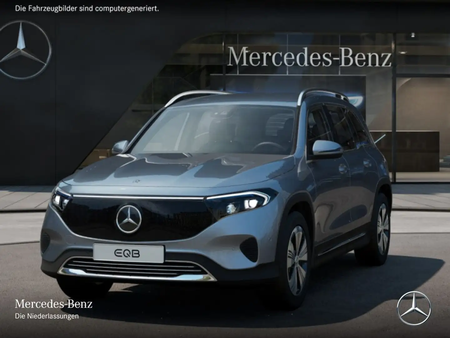 Mercedes-Benz EQB 300 4M PROG+ADVANCED+AHK+KAMERA+SPUR Argintiu - 2