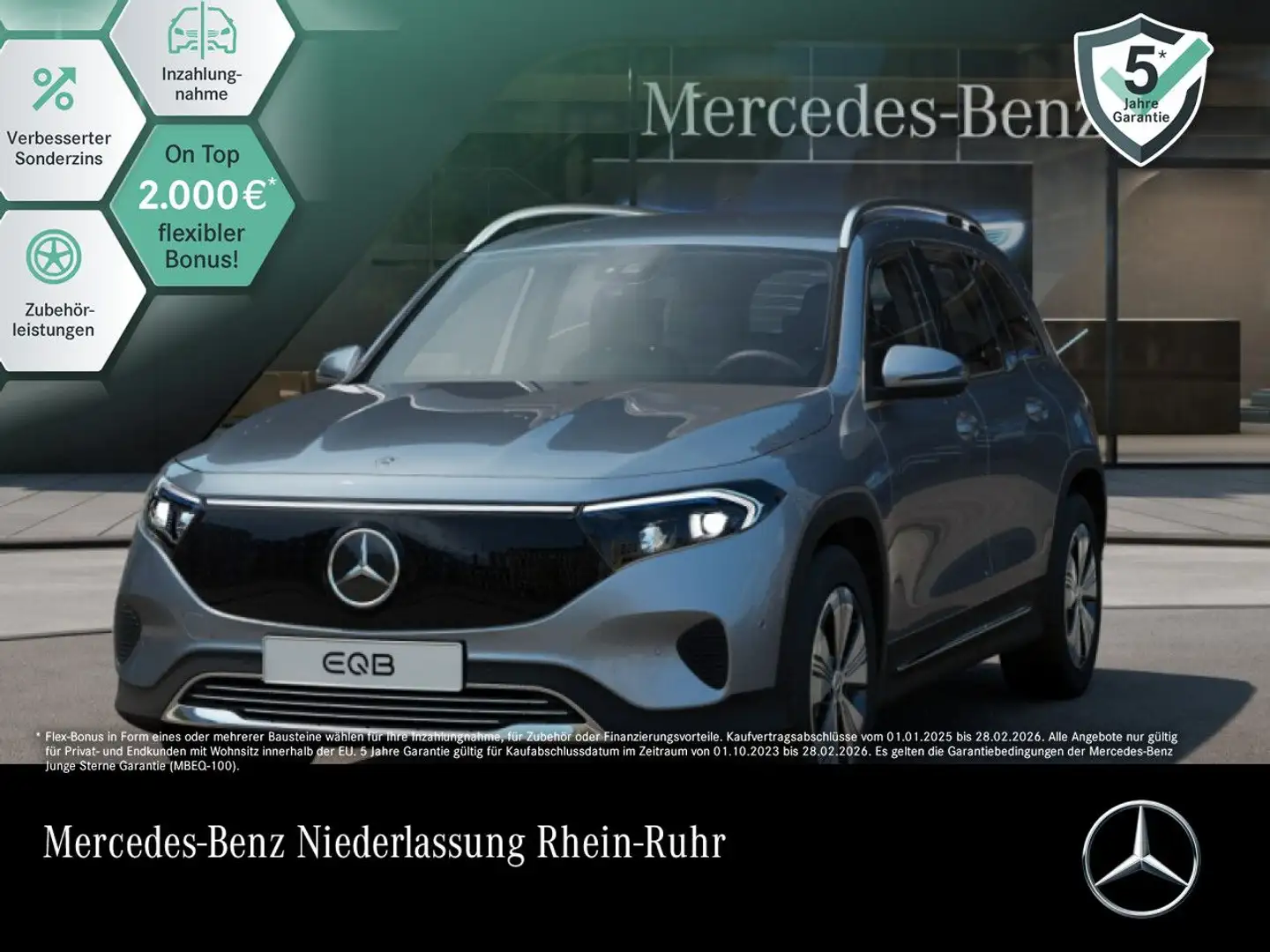 Mercedes-Benz EQB 300 4M PROG+ADVANCED+AHK+KAMERA+SPUR Argintiu - 1