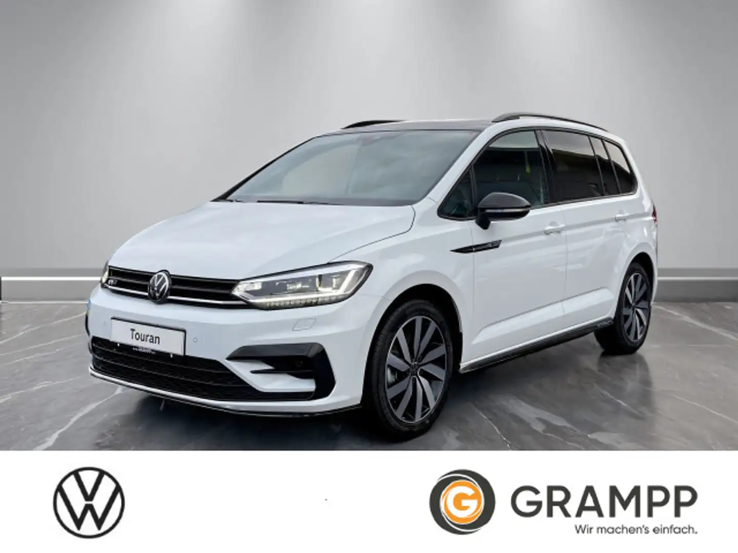 Volkswagen Touran Highline 1,5 l TSI DSG R-LINE+PANO+AHK+KA Wit - 1