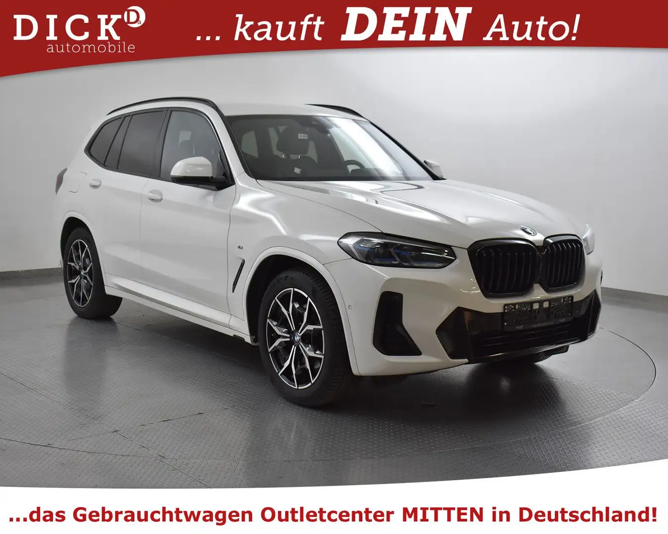 BMW X3 xDr 30d M Sport/PAKET+STANDHZ+MEMO+HEAD+VOLL Weiß - 1