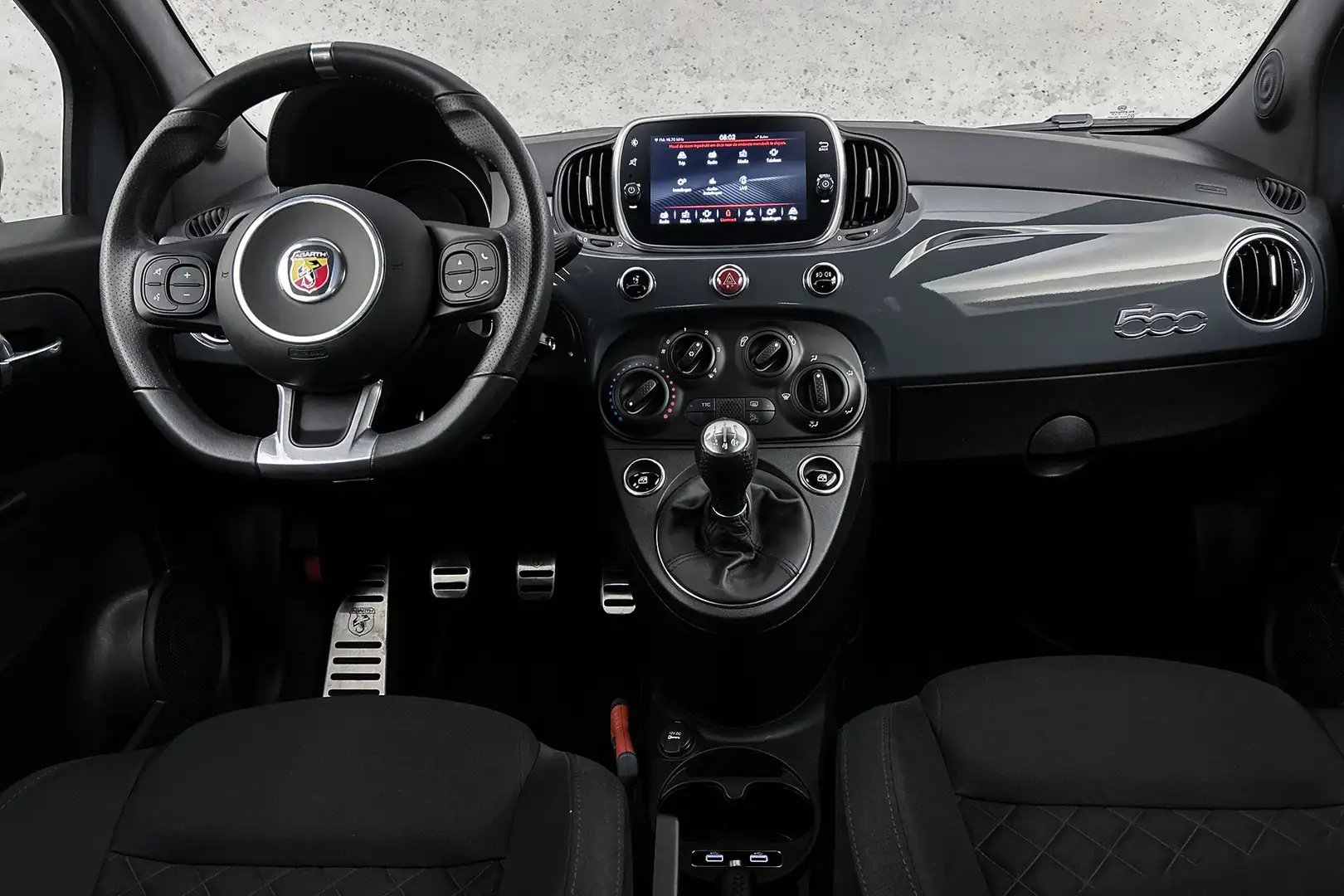 Fiat 500 Abarth 1.4 T-Jet 595 | Origineel Nederlands | Apple carpl Gris - 2
