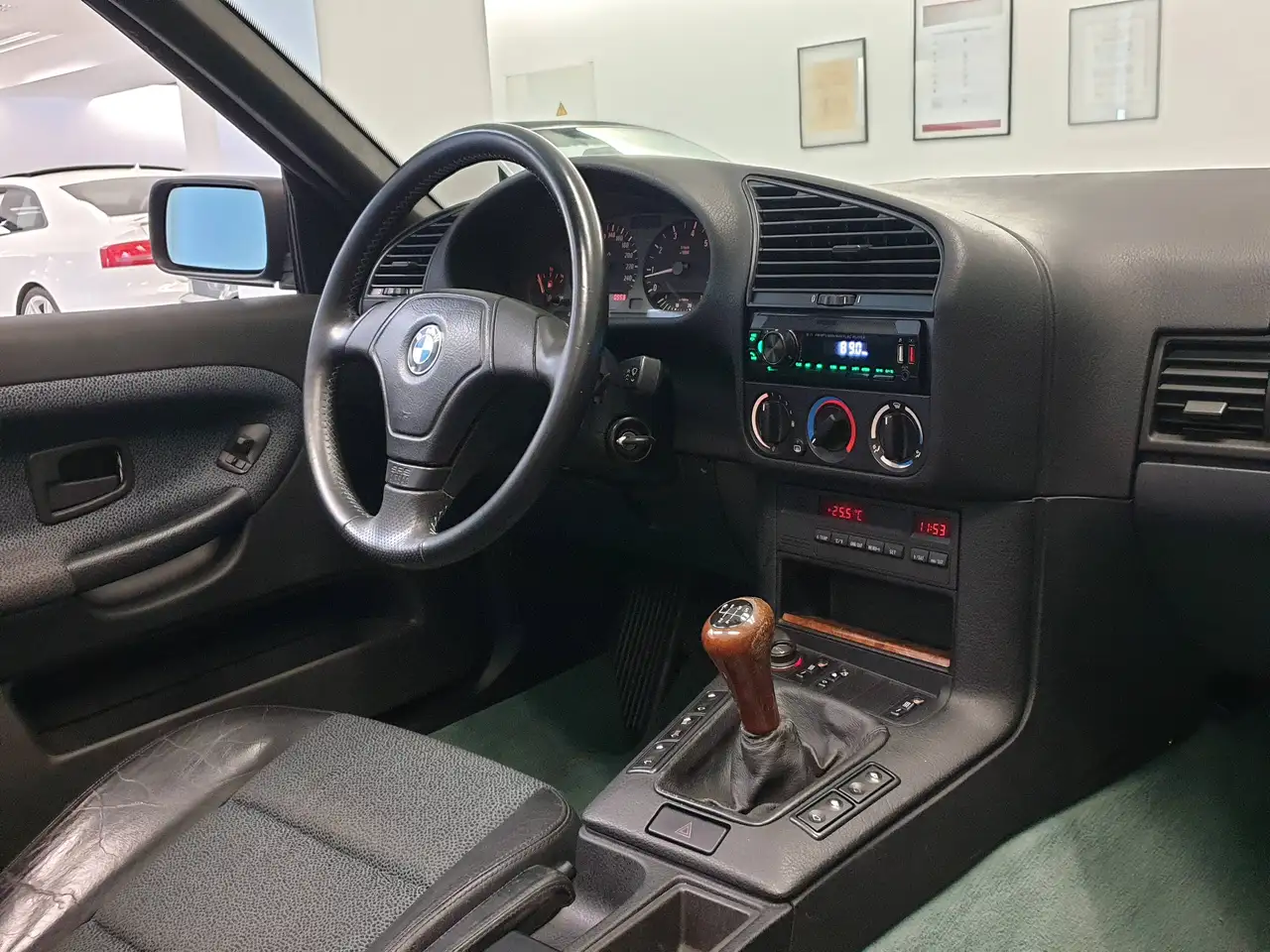 BMW 320i Cabrio 1.Hand Scheckheft Teilleder, foto 12