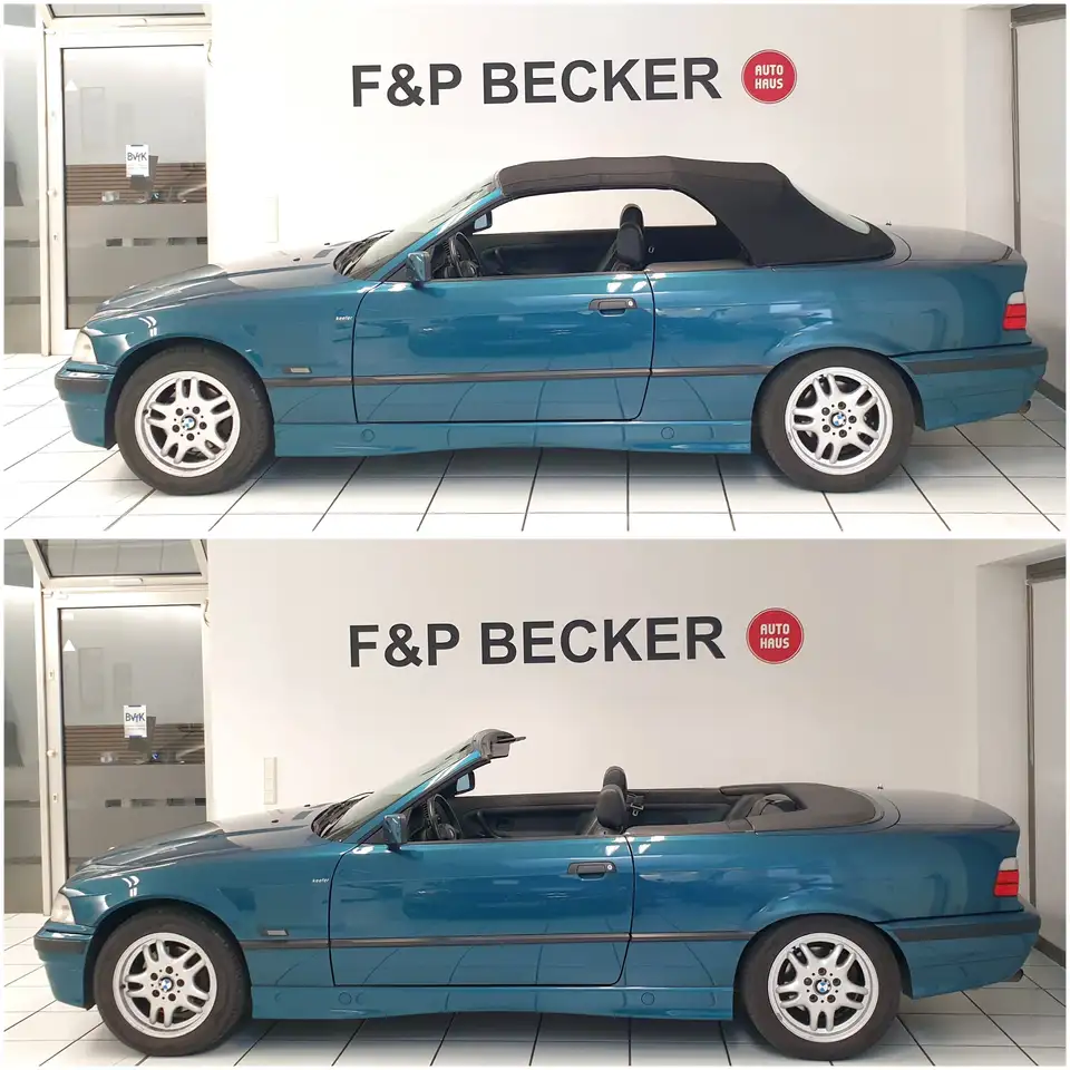 BMW 320i Cabrio 1.Hand Scheckheft Teilleder, foto 10