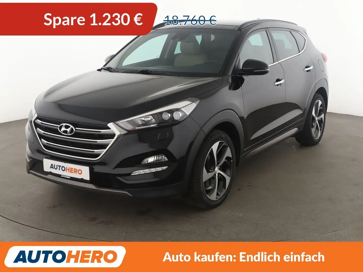 Hyundai TUCSON 2.0 CRDi Platin 4WD*NAVI*TEMPO*CAM*SHZ*PDC* Schwarz - 1