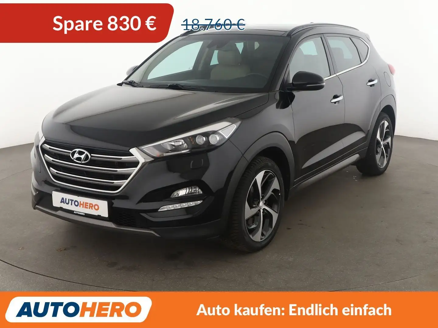 Hyundai TUCSON 2.0 CRDi Platin 4WD*NAVI*TEMPO*CAM*SHZ*PDC* Schwarz - 1