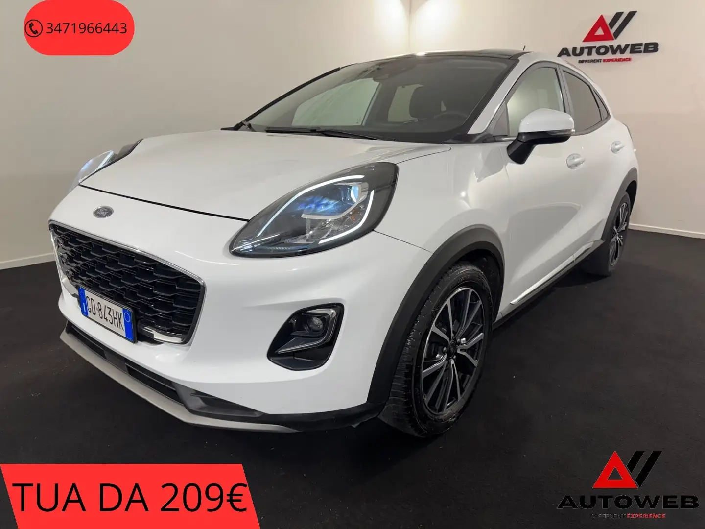Ford Puma 1.0 EcoBoost 125 CV S&S aut. * TAGLIANDI CERTIFICA Bianco - 1