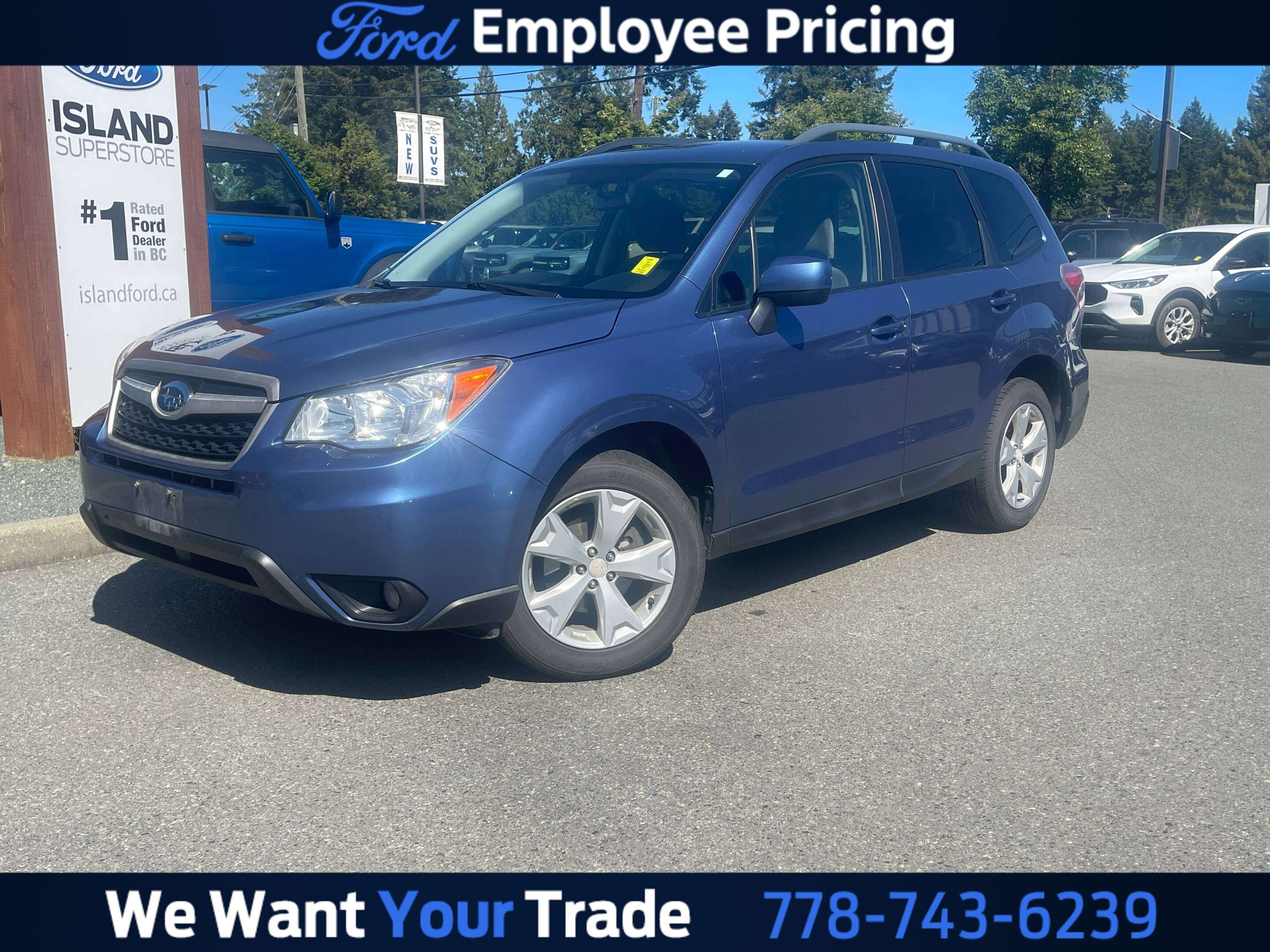 Blue 2015 Subaru Forester SUV / Crossover  Automatic