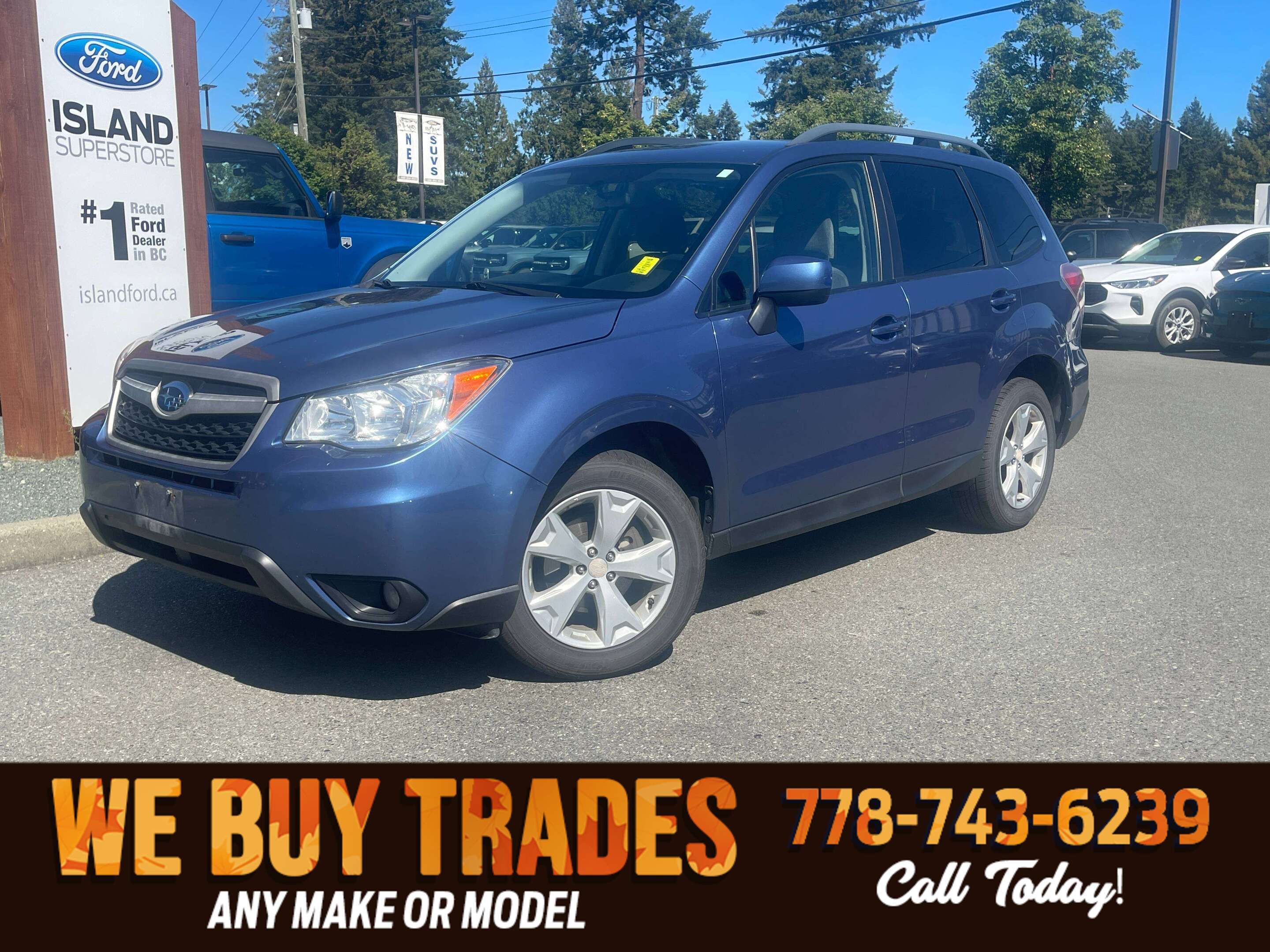 Blue 2015 Subaru Forester SUV / Crossover Automatic