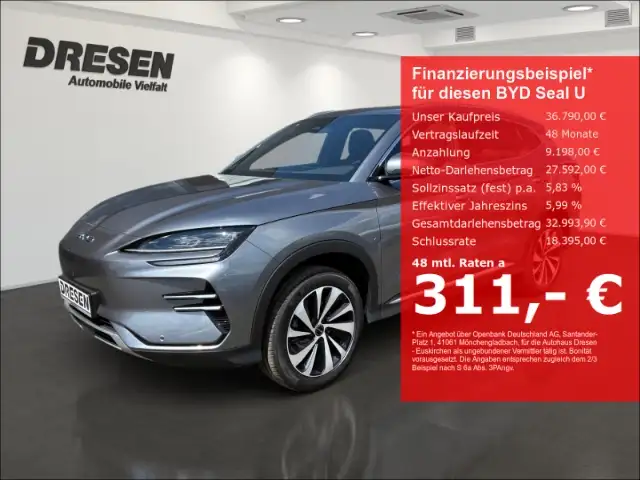 BYD Seal U Comfort 71,8kWh Panorama/Elektr.Heckkl./Lenkradhei