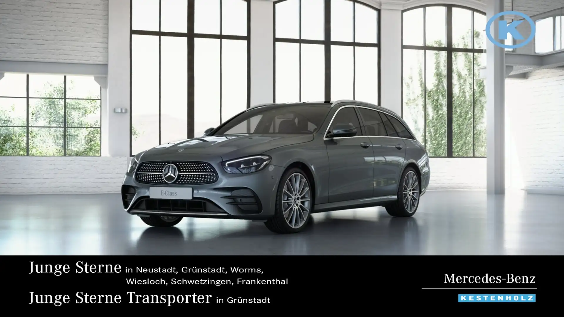 Mercedes-Benz E 220 E 220 d T 4M AMG+AHK+DISTRO+PANO+BURME+360+HUD LED Grau - 1