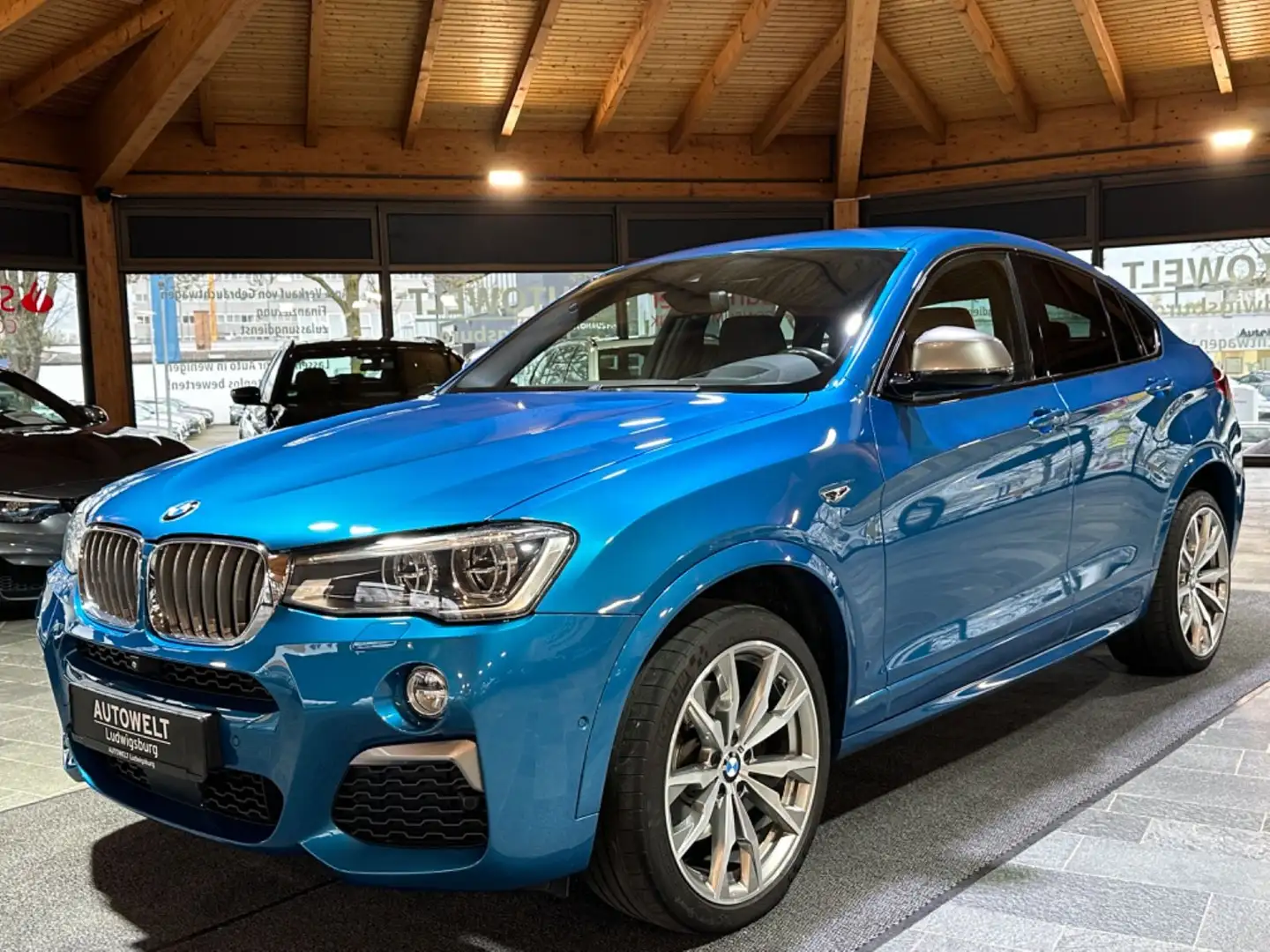 BMW X4 M 40i  ACC-LED-NAVI-HEADUP-LEDER-KAMERA-SPUR Bleu - 1