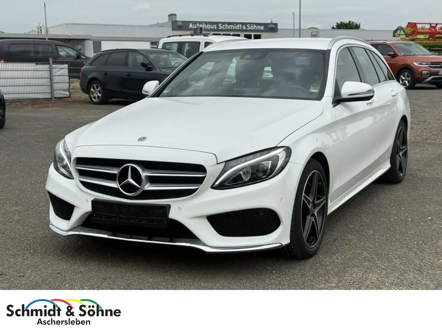 Mercedes-Benz C 180 T Edition AMG Line NUR AN AUTOHÄNDLER Klima Navi Blanc - 1