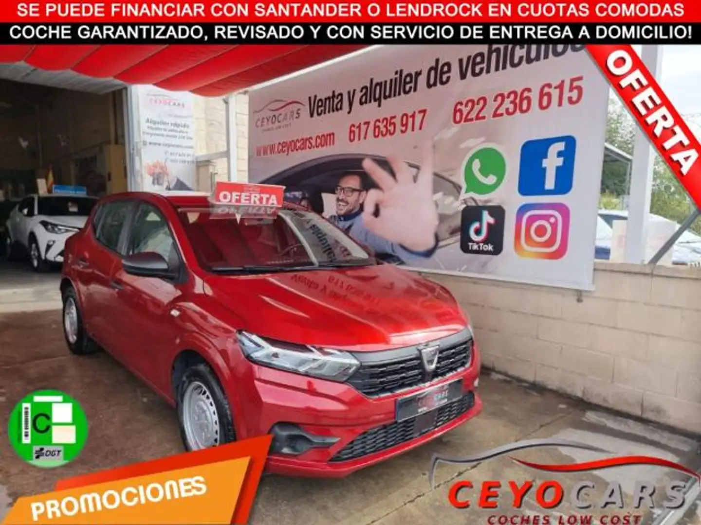 Dacia Sandero SCe Access 49kW Rosso - 1