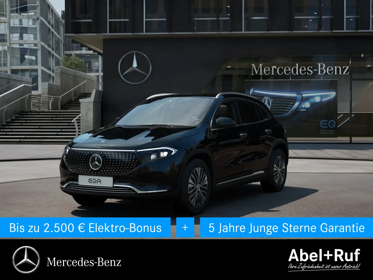 Mercedes-Benz EQA 350 4M Electric Art+LED+Memory+Pano+TotW+360 Schwarz - 1