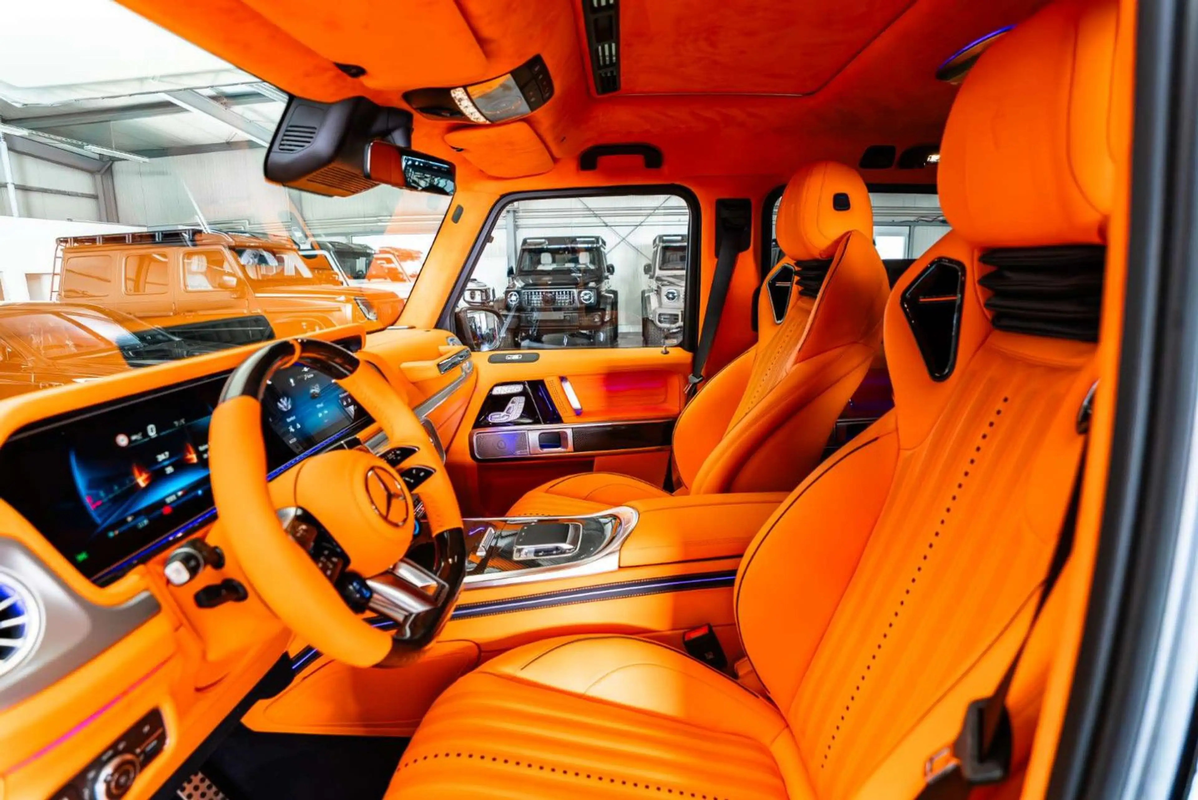 Mercedes-Benz G 63 AMG / FULL CARLEX ORANGE SPORT SEATS — photo 6