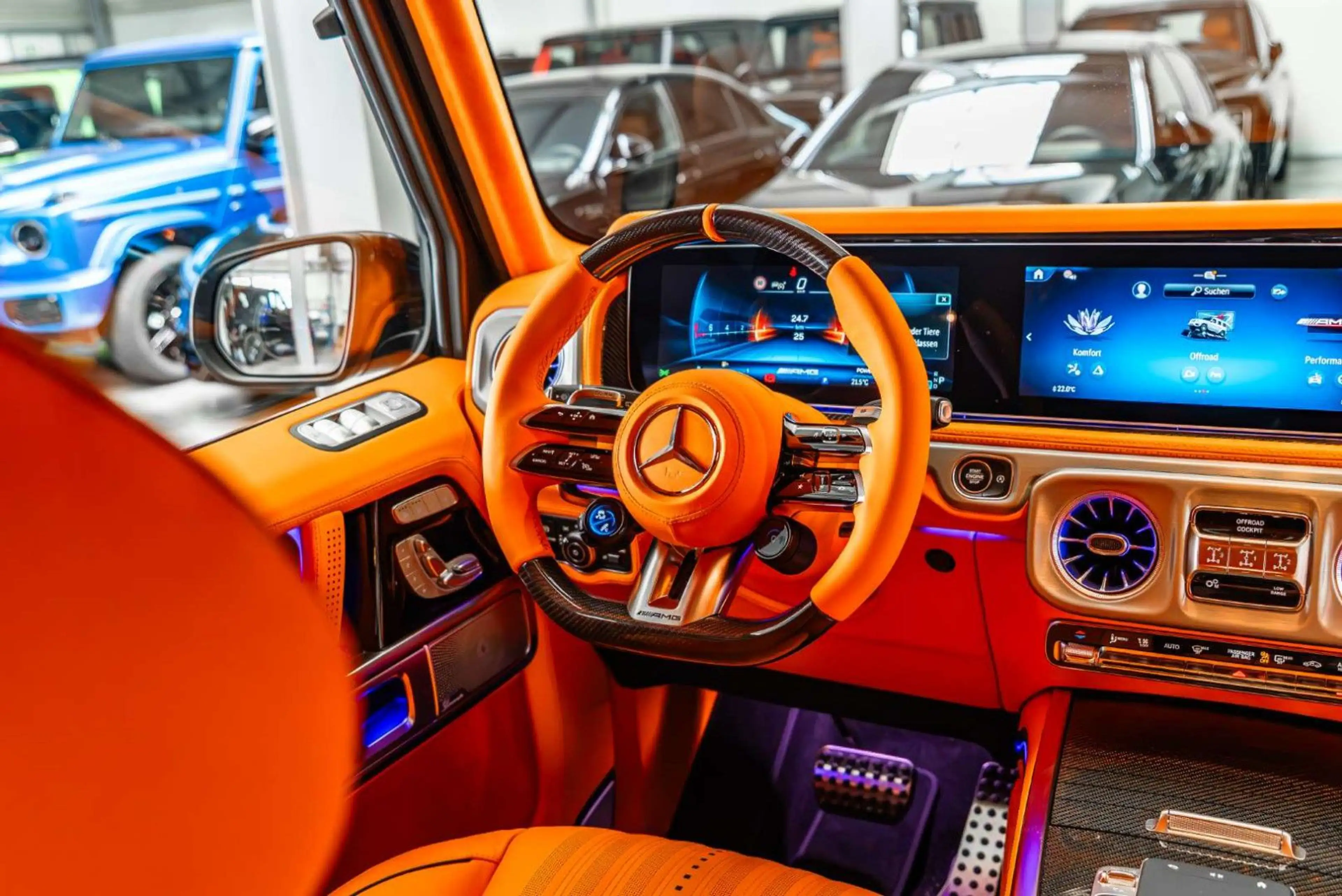 Mercedes-Benz G 63 AMG / FULL CARLEX ORANGE SPORT SEATS — photo 5