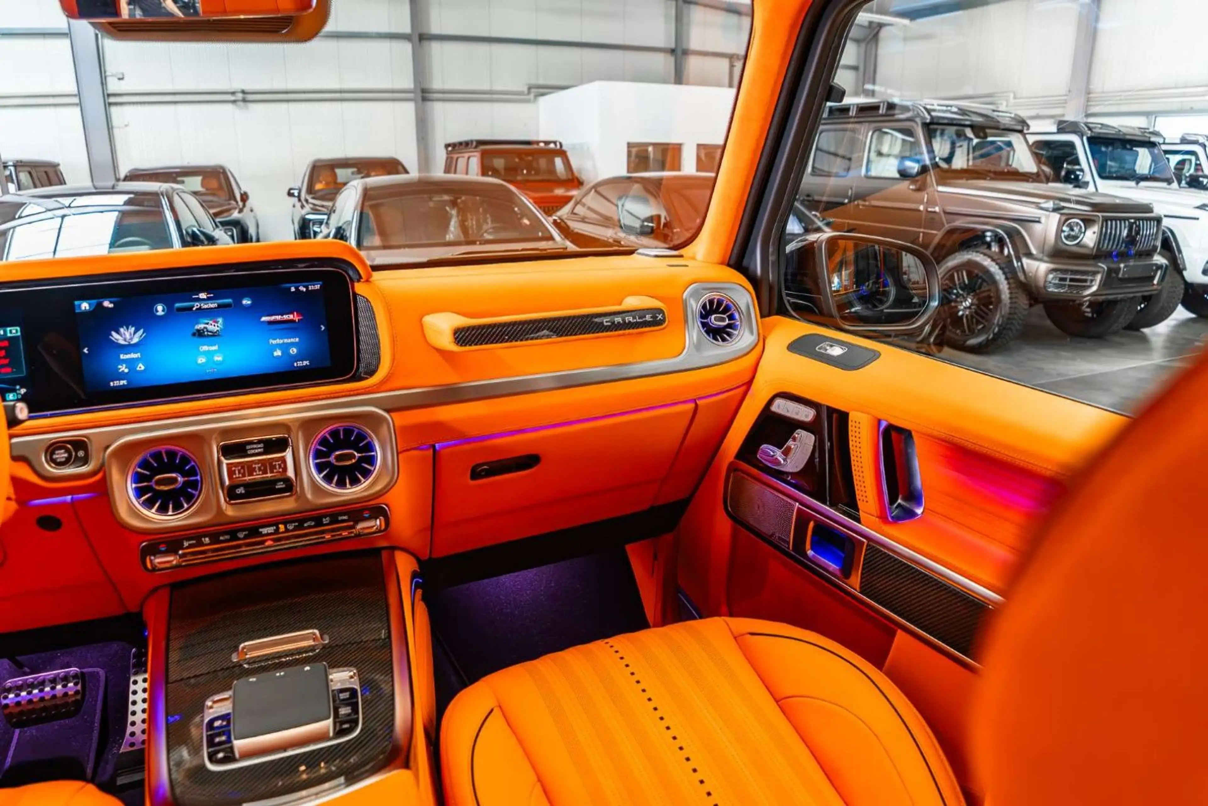 Mercedes-Benz G 63 AMG / FULL CARLEX ORANGE SPORT SEATS — photo 7