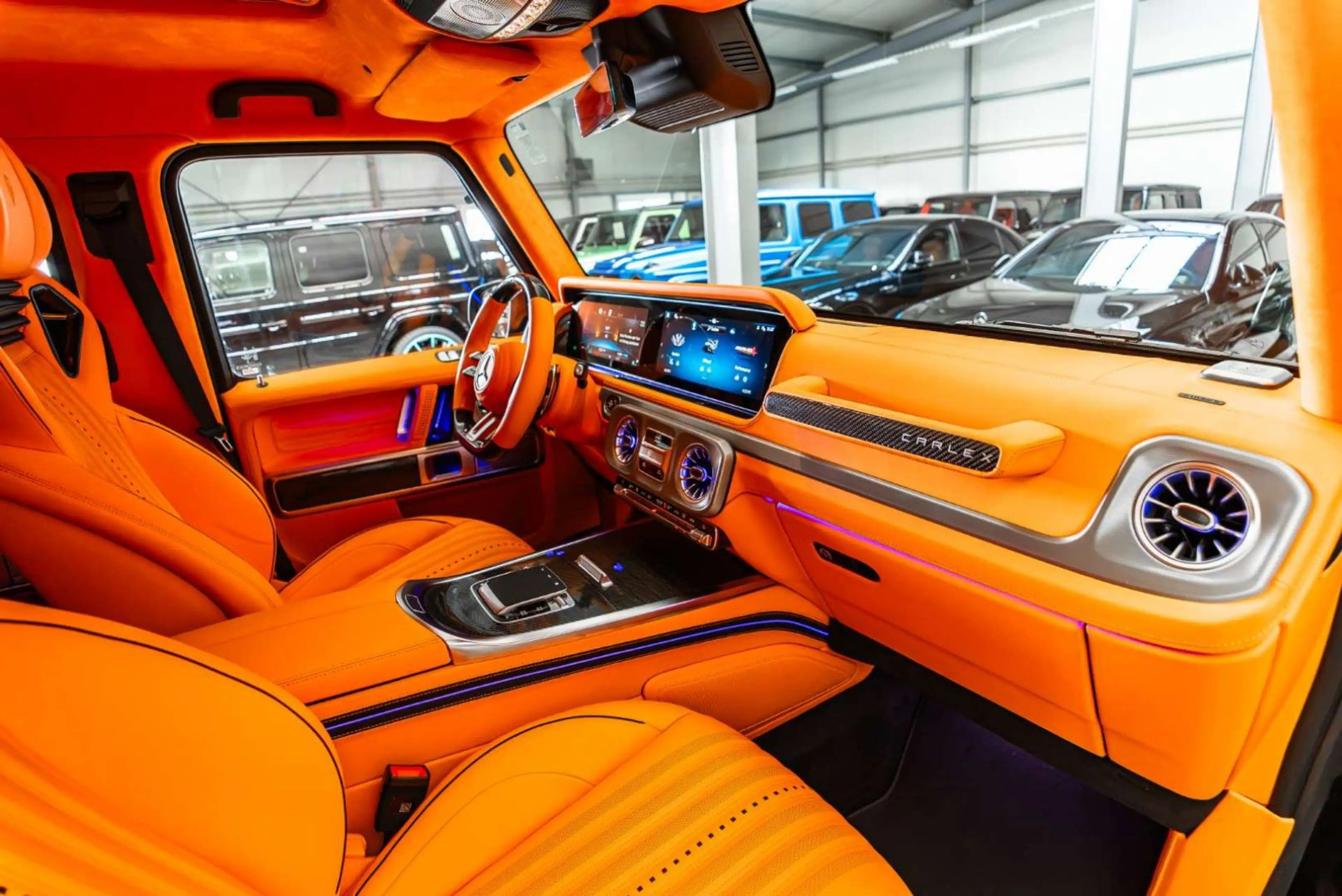 Mercedes-Benz G 63 AMG / FULL CARLEX ORANGE SPORT SEATS — photo 9