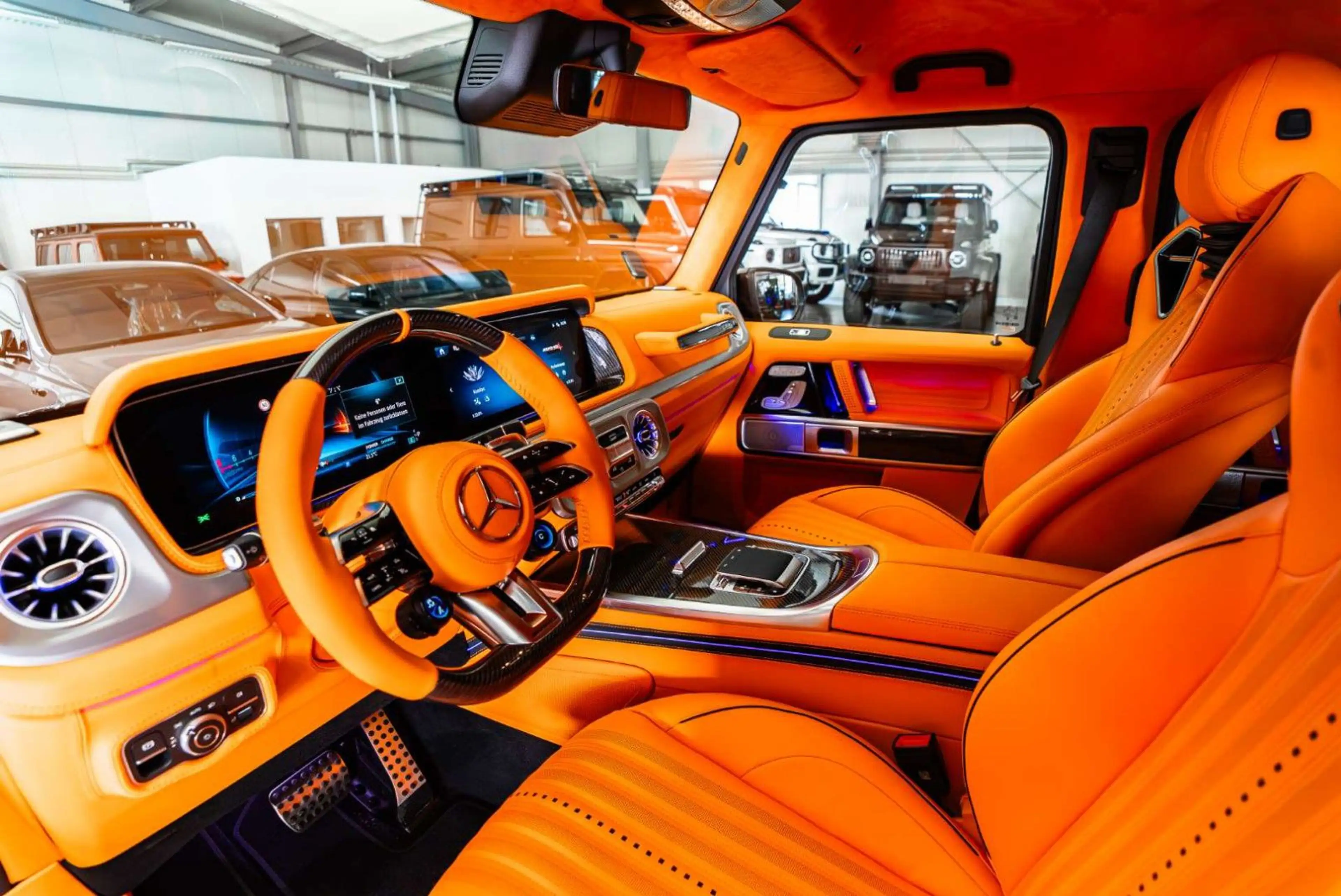 Mercedes-Benz G 63 AMG / FULL CARLEX ORANGE SPORT SEATS — photo 8
