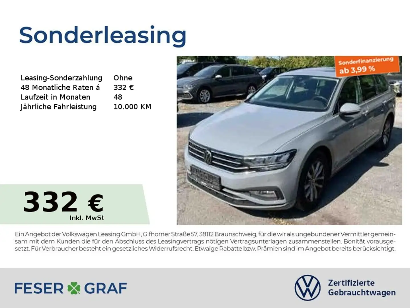 Volkswagen Passat Variant Business 2.0 TDI DSG Navi Pano Kamera ACC Gris - 1