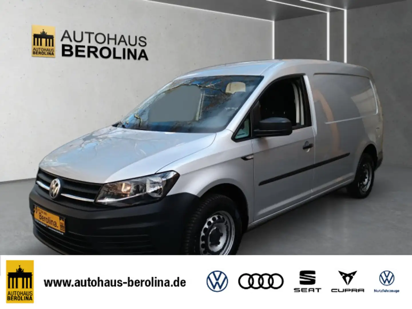 Volkswagen Caddy Maxi Kasten 2.0 TDI LR DSG *AHK*ACC*SHZ* Silber - 1