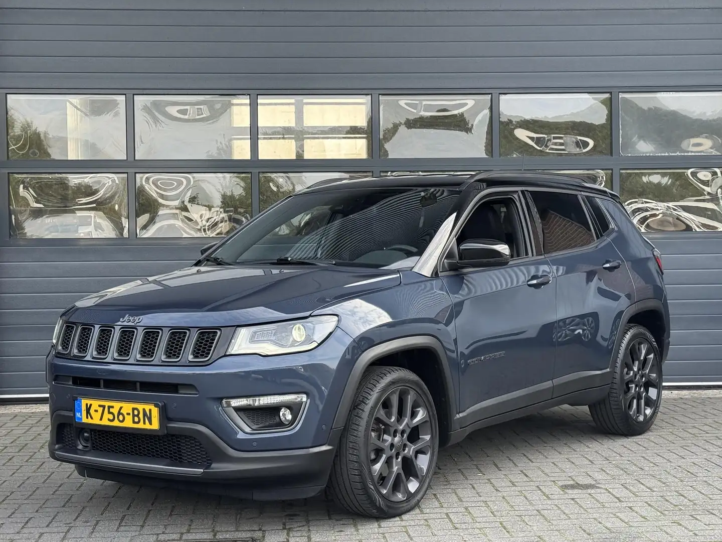Jeep Compass 1.3T S I P-CAMERA I LEDEREN BEKLEDING I APPLE CARP Blauw - 1