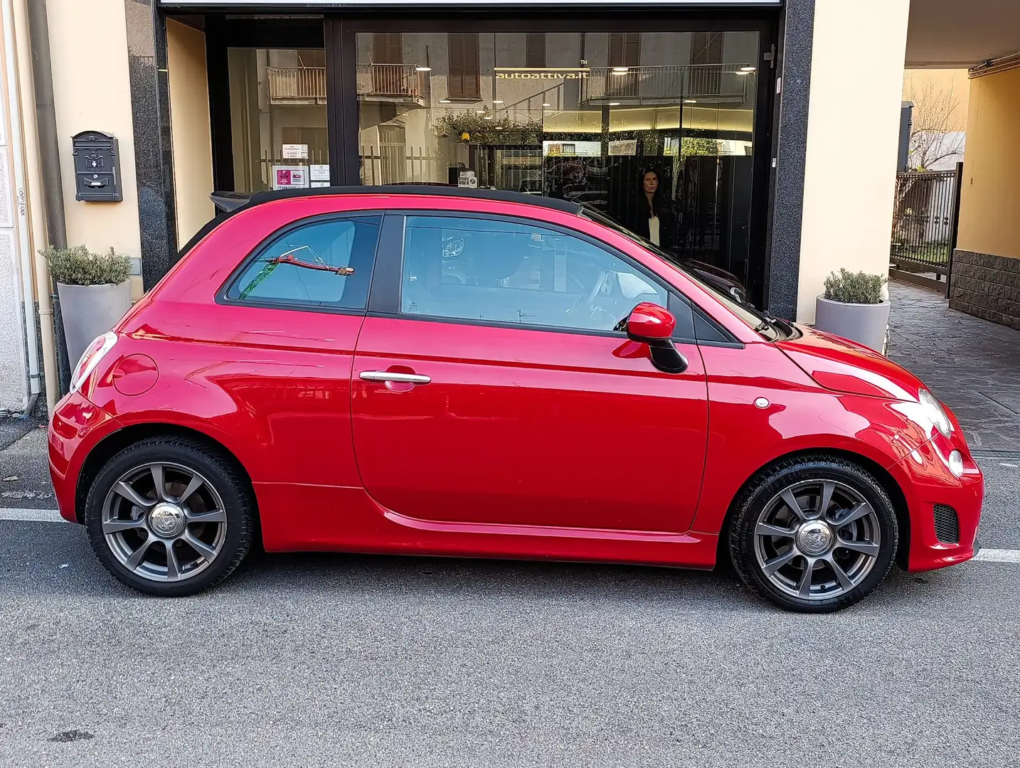 Abarth 500C 1.4 16v t. t-jet 140cv mta Prima Vernice originale Rouge - 2
