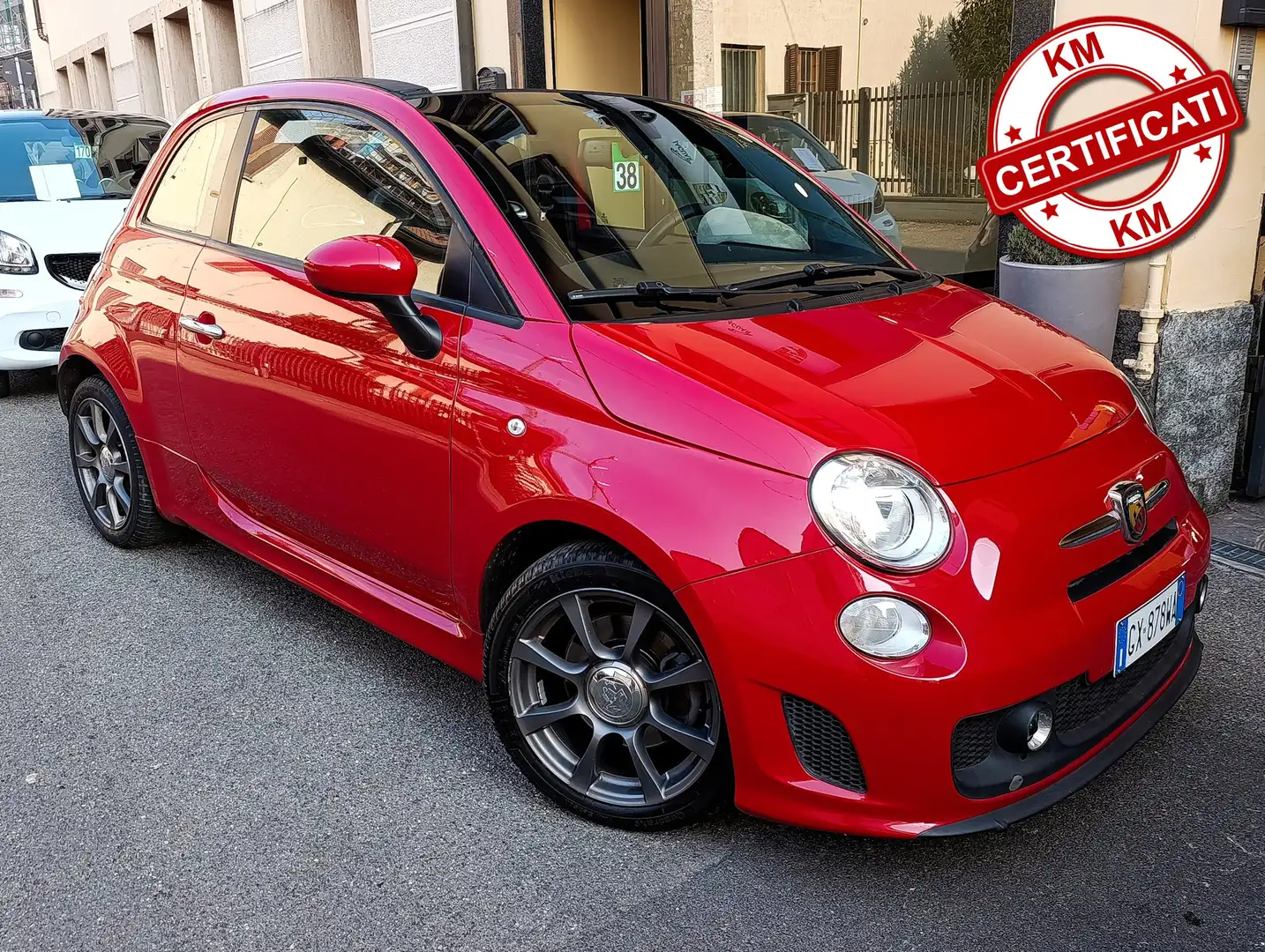 Abarth 500C 1.4 16v t. t-jet 140cv mta Prima Vernice originale Rouge - 1