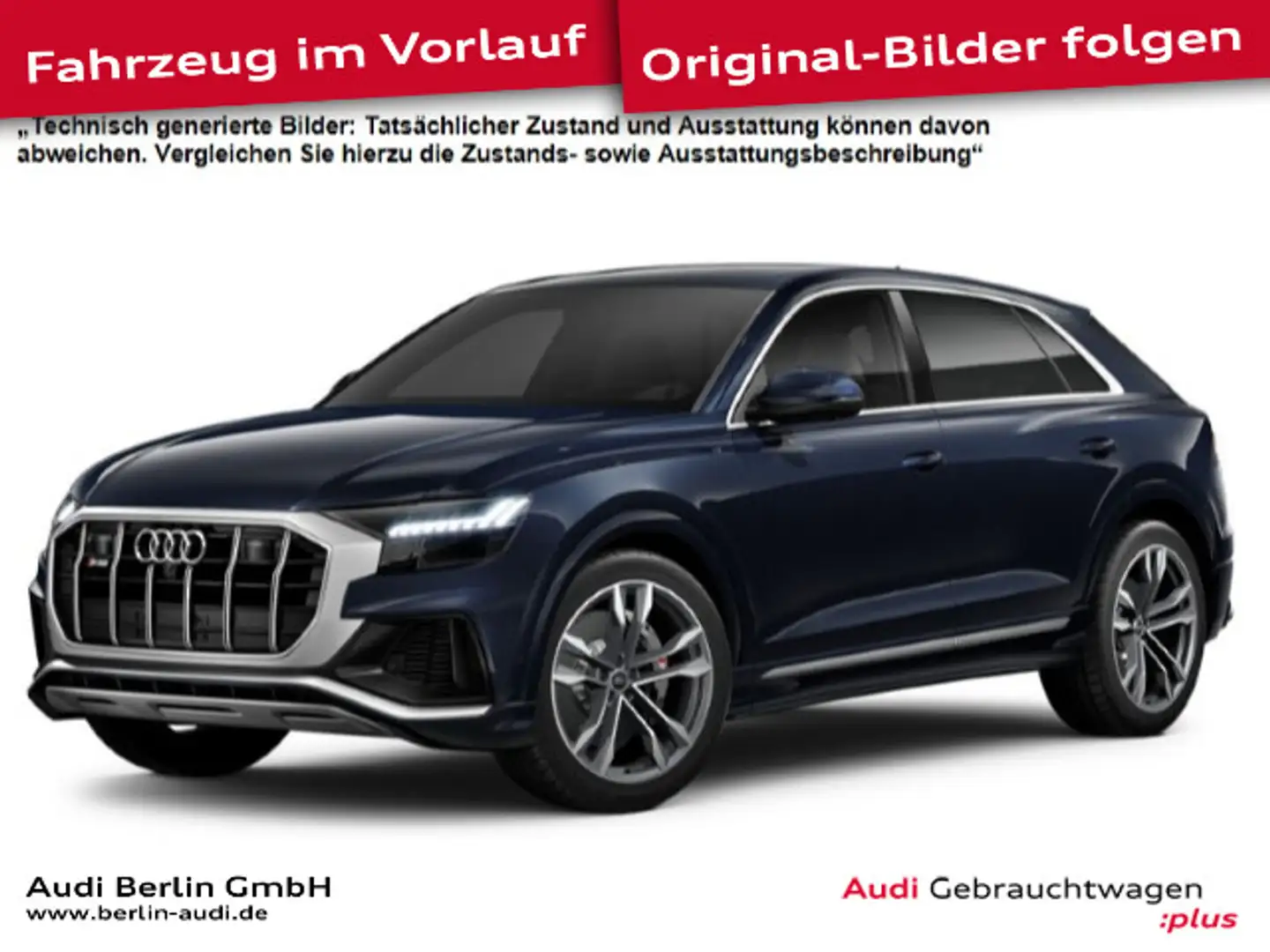 Audi SQ8 TFSI tiptr. AHK LEDER MATRIX 360°K PANO HUD Blau - 1