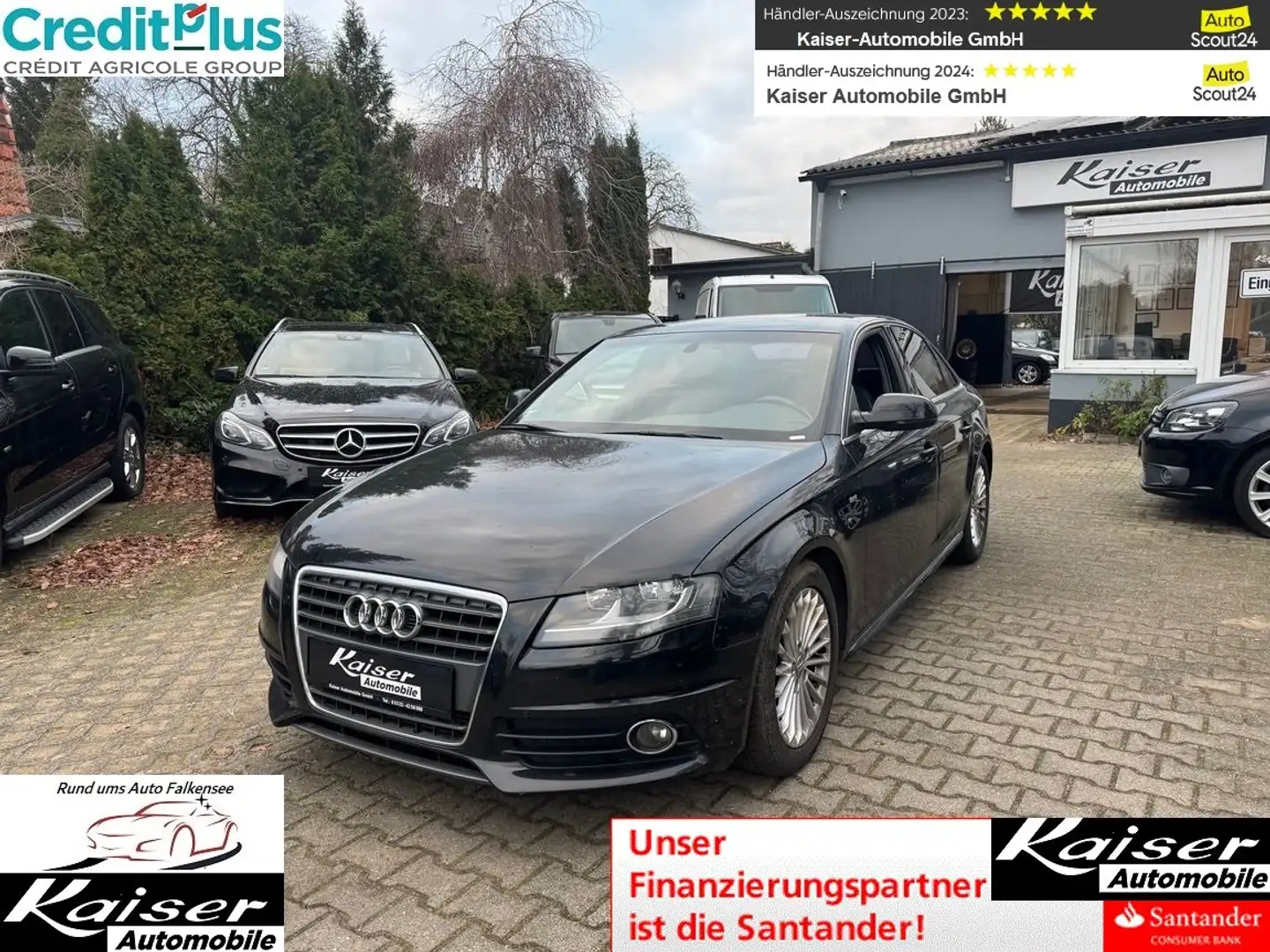 Audi A4 S line Sportpaket / plus-Navi-PDC-8xAlu-Isofix Schwarz - 1