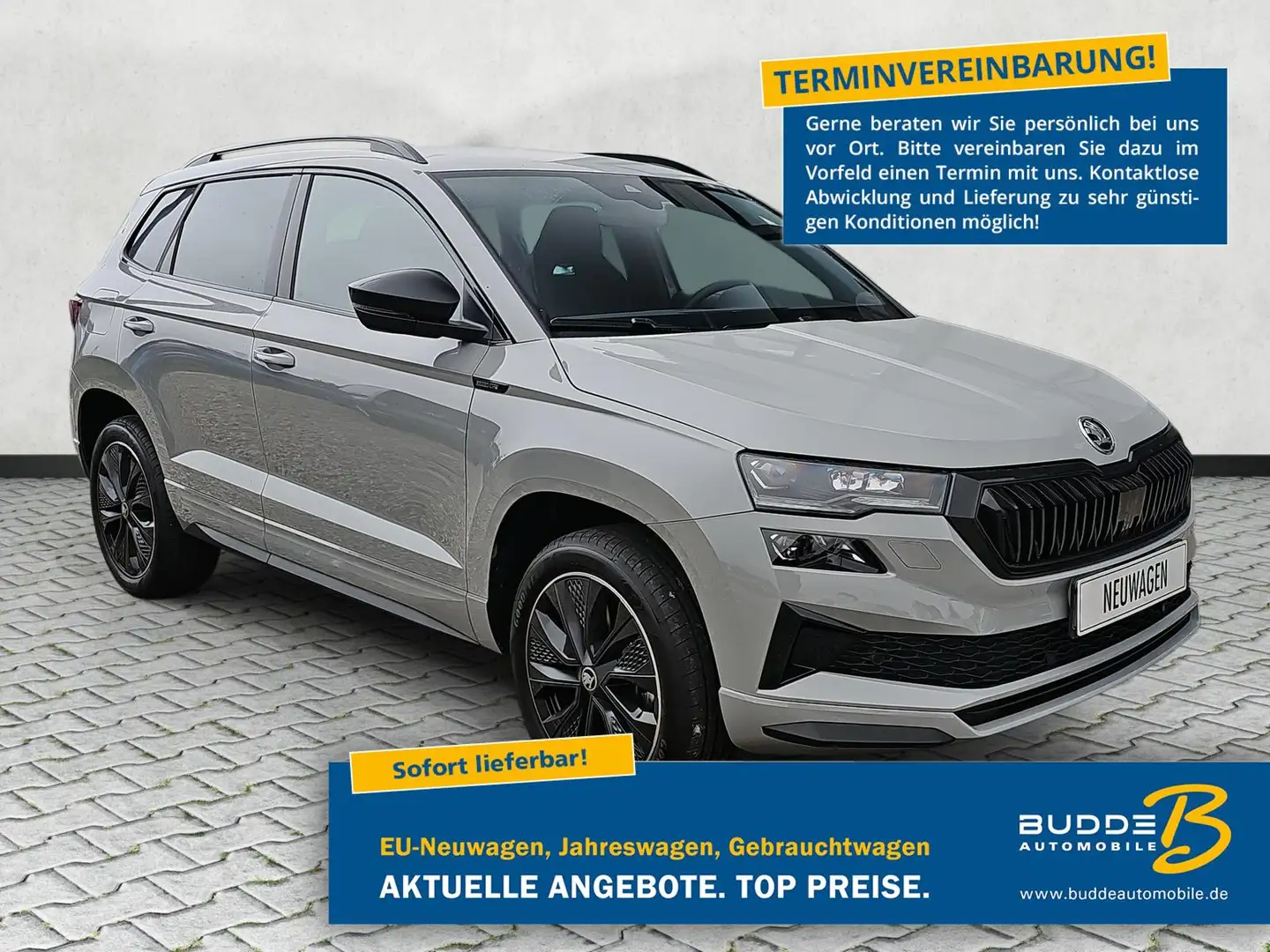 Skoda Karoq 1.5 TSI DSG Sportline / Navi / Kessy / ACC Grau - 1