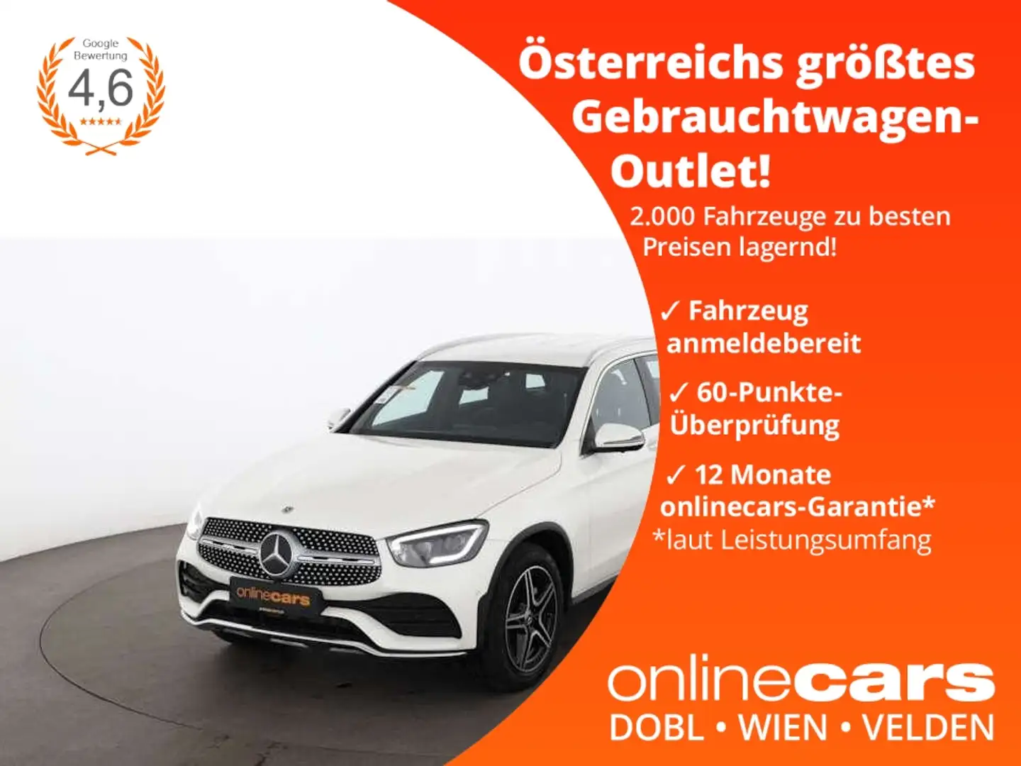 Mercedes-Benz GLC 300 de 4Matic AMG Line Aut LED 360-CAM RADAR Weiß - 1