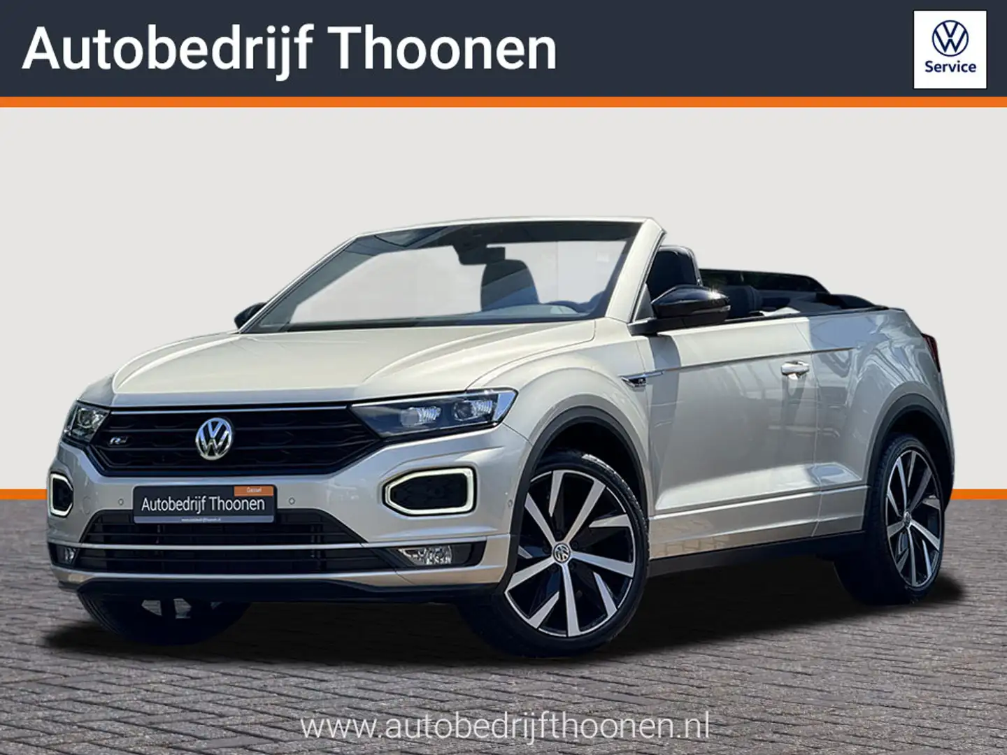 Volkswagen T-Roc Cabrio 1.5 TSI R-Line | Leder | dodehoek | Keyless Zilver - 1