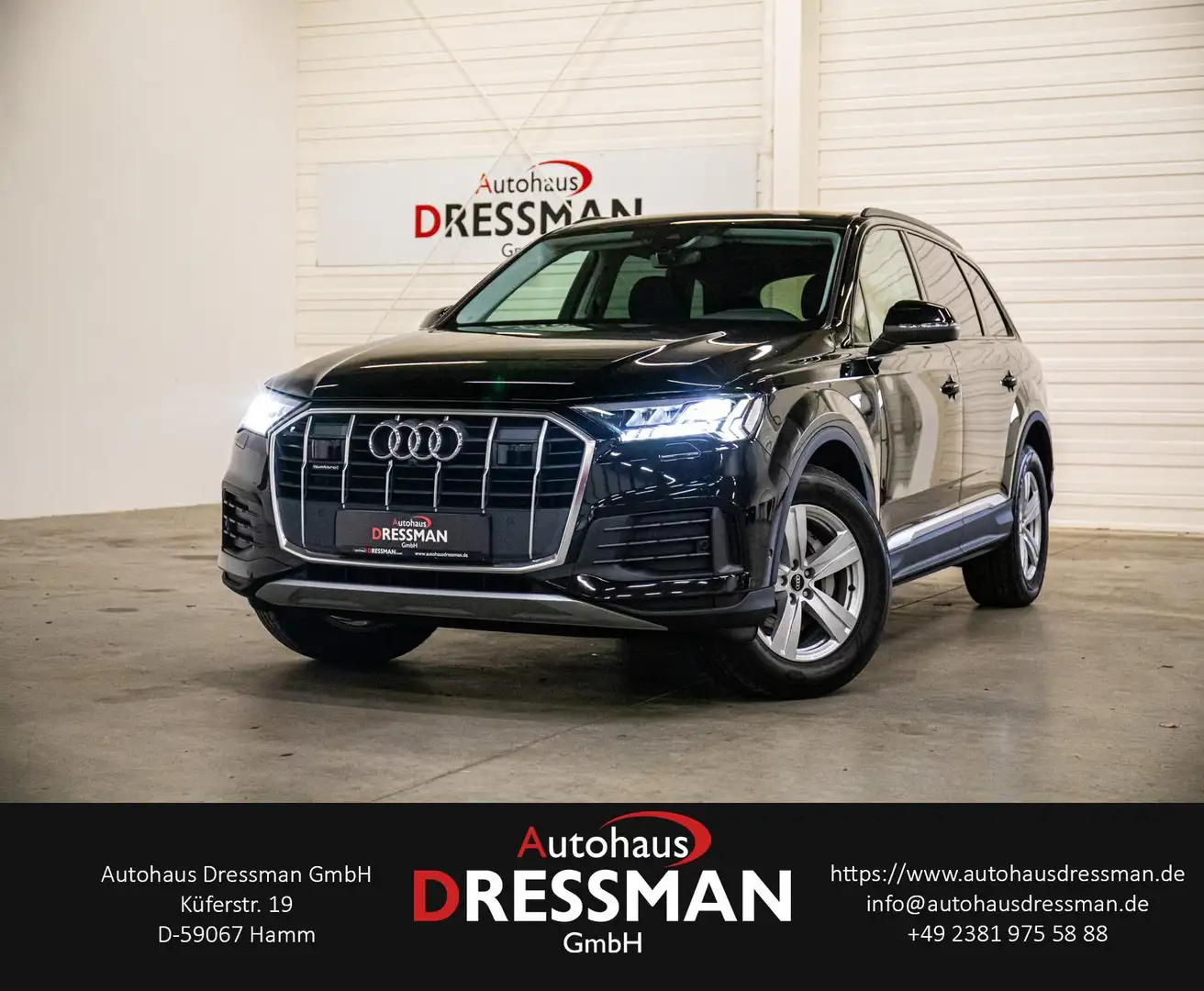 Audi Q7 50 TDI ACC KAMERA SITZHZ MATRIX DAB LEDER Noir - 1