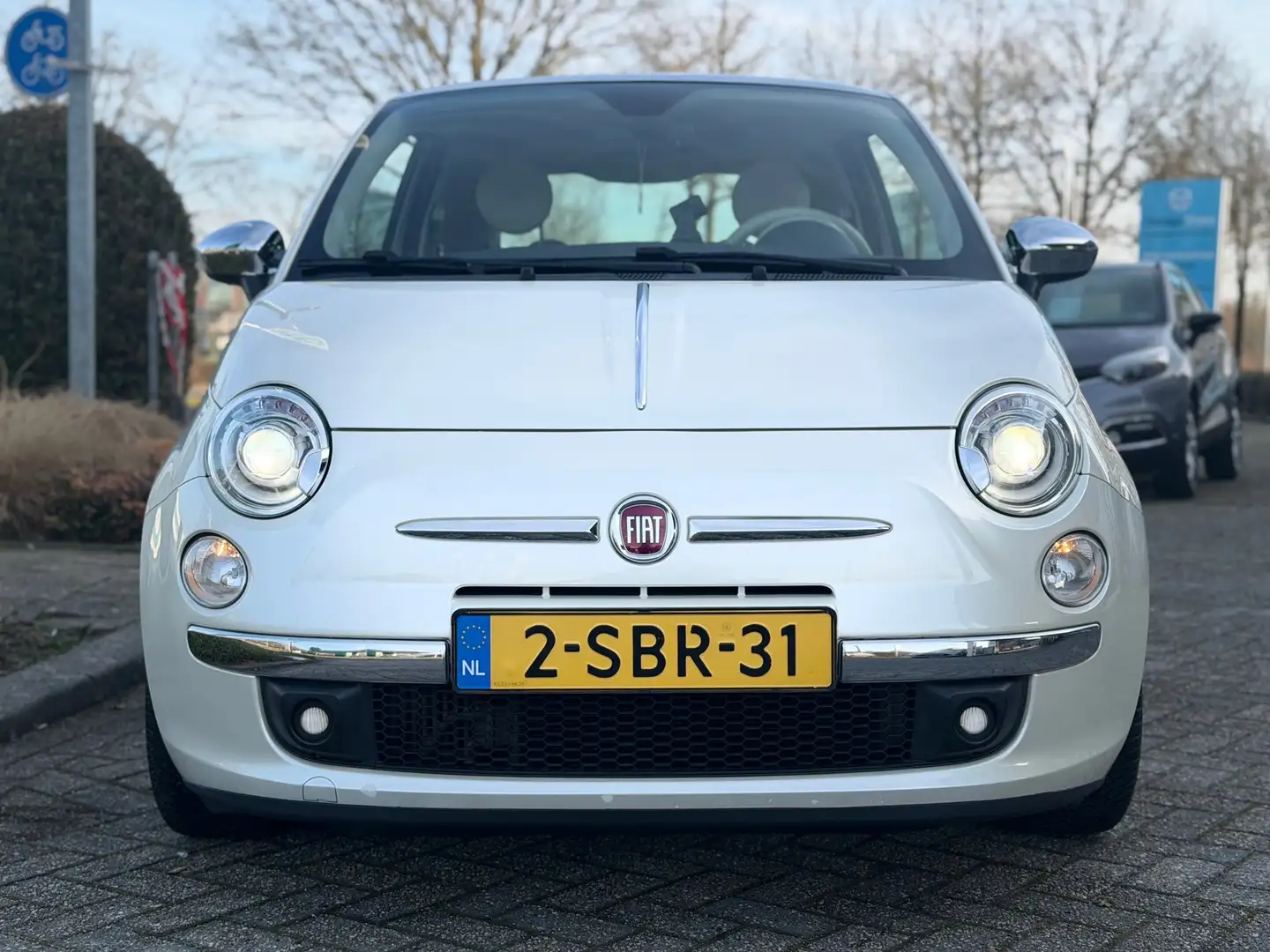Fiat 500 0.9 TwinAir Lounge leer navigatie xenon parelmoer Weiß - 2