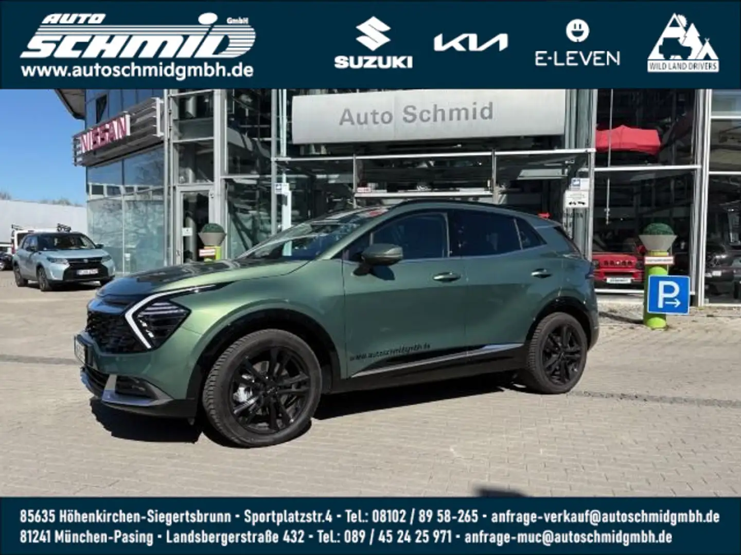 Kia Sportage SPORTAGE 1.6T PHEV PLUG&RIDE GLASDACH DRIVE-PAKE Grün - 1