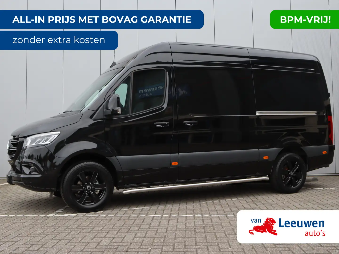 Mercedes-Benz Sprinter 315 L2H2 RWD | 2 schuifdeuren | LED | Trekhaak | S Zwart - 1