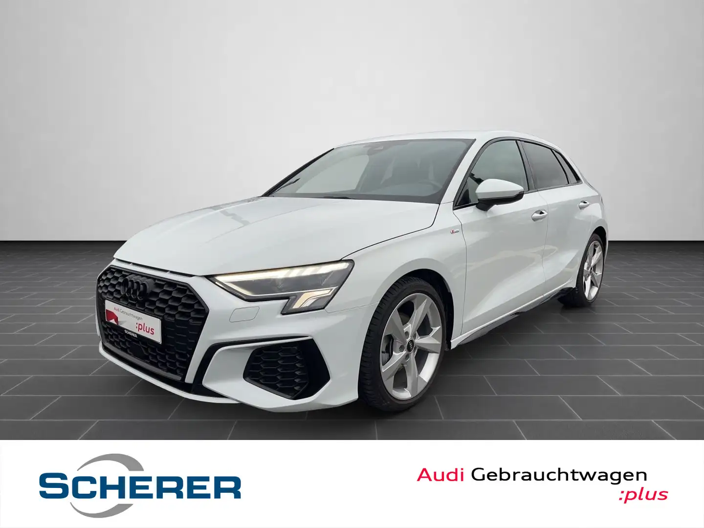 Audi A3 35 TFSI S line S tronic NAVI AHK KA Weiß - 1