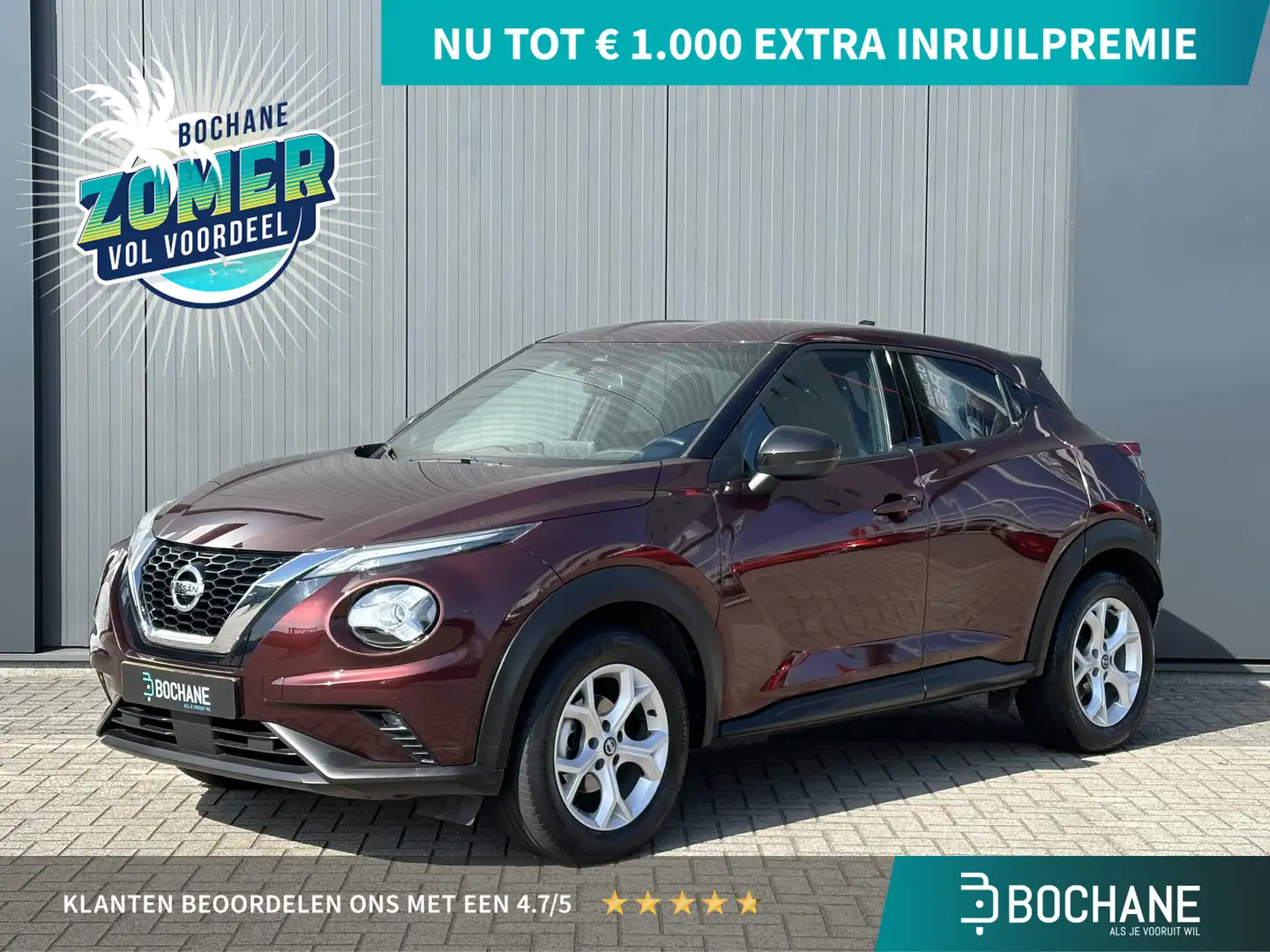 Nissan Juke 1.0 DIG-T N-Connecta | Achteruitrijcamera | Apple Rood - 1