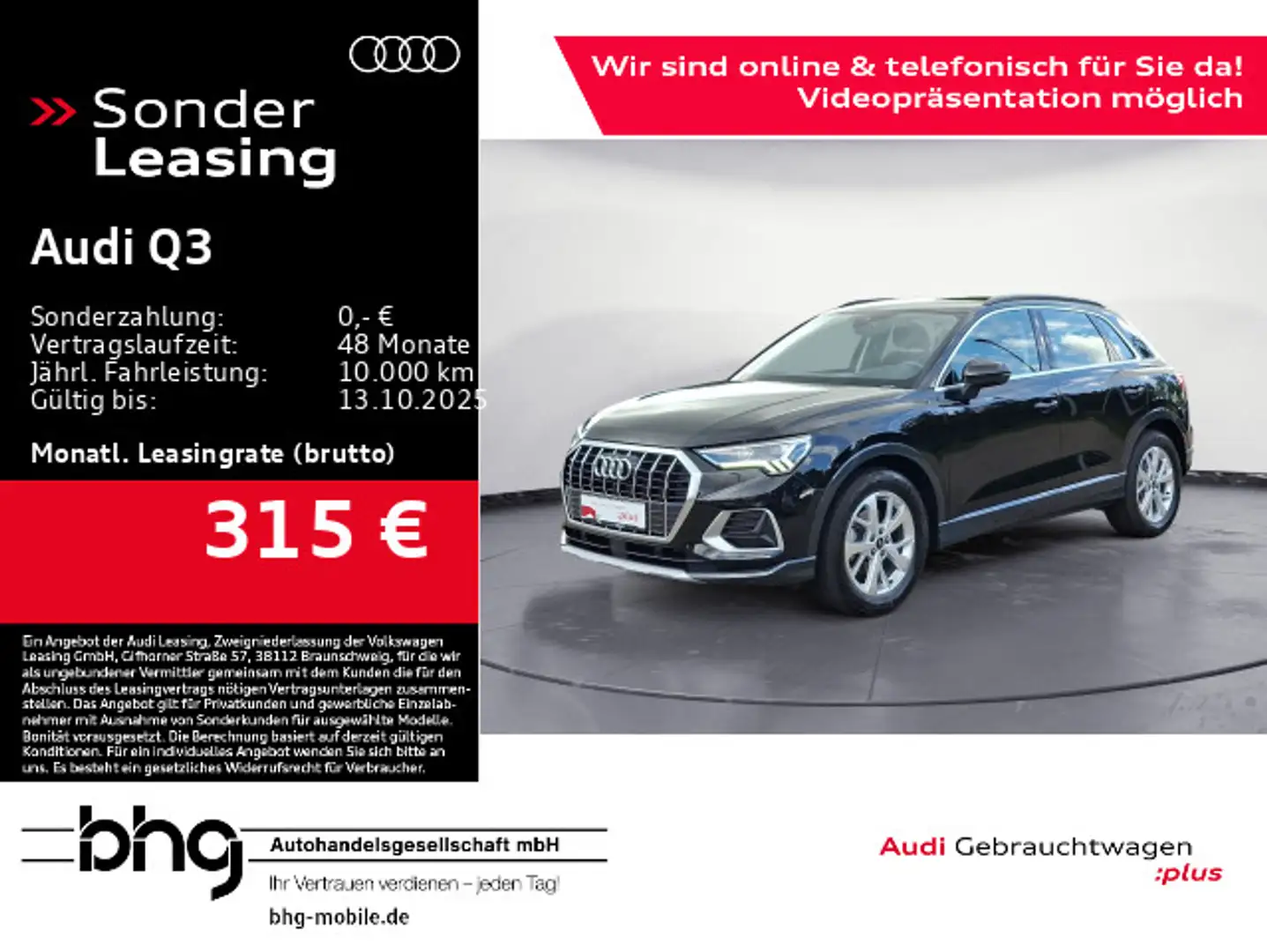 Audi Q3 35 TFSI S tronic advanced Schwarz - 1