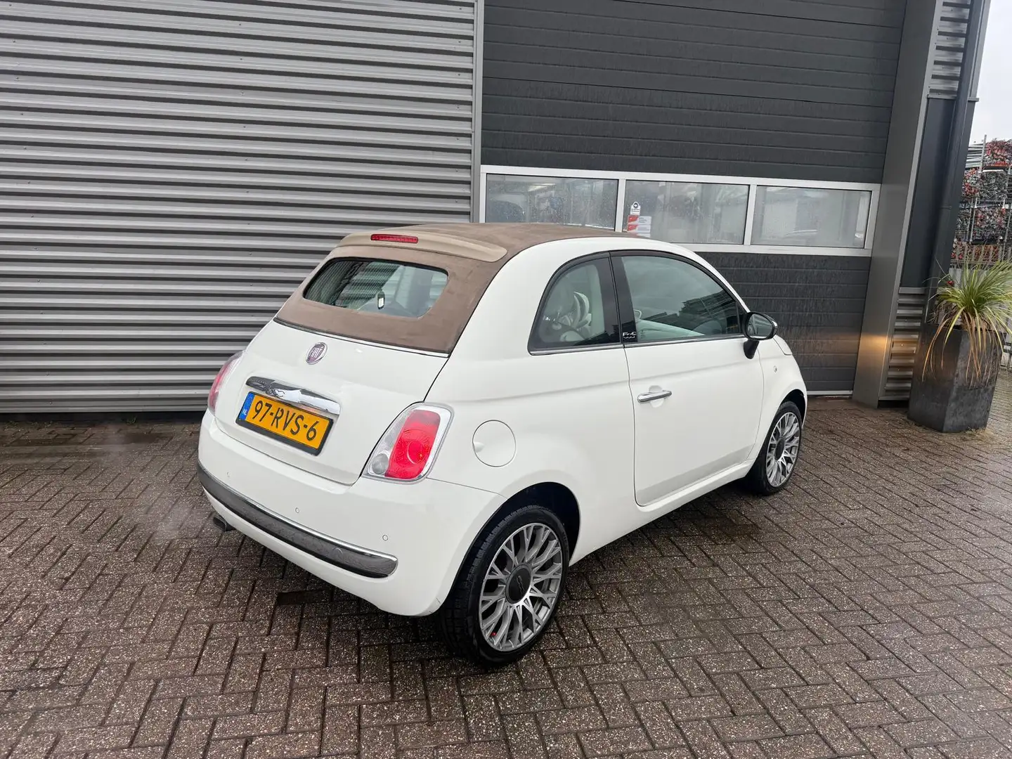 Fiat 500C 0.9 TwinAir Lounge Cabrio / Leer / Airco!!! Blanco - 2