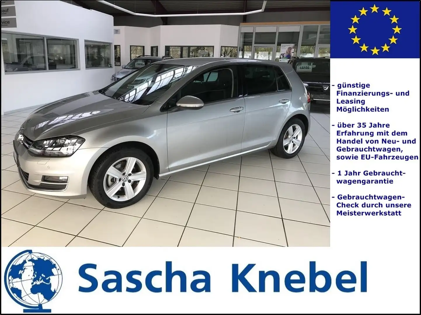 Volkswagen Golf 1.4 TSI DSG BMT Highline TÜV NEU Xenon ErgoActive Argento - 1