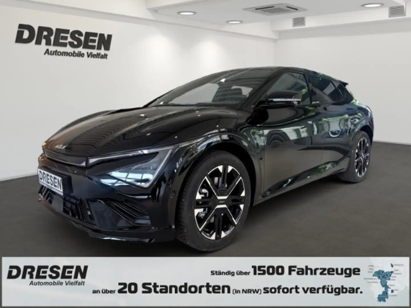 Kia EV6 GT-Line 84 kWh WP/FINGERABDRUCK/HEAD-UP/NAVI/360°K Schwarz - 1