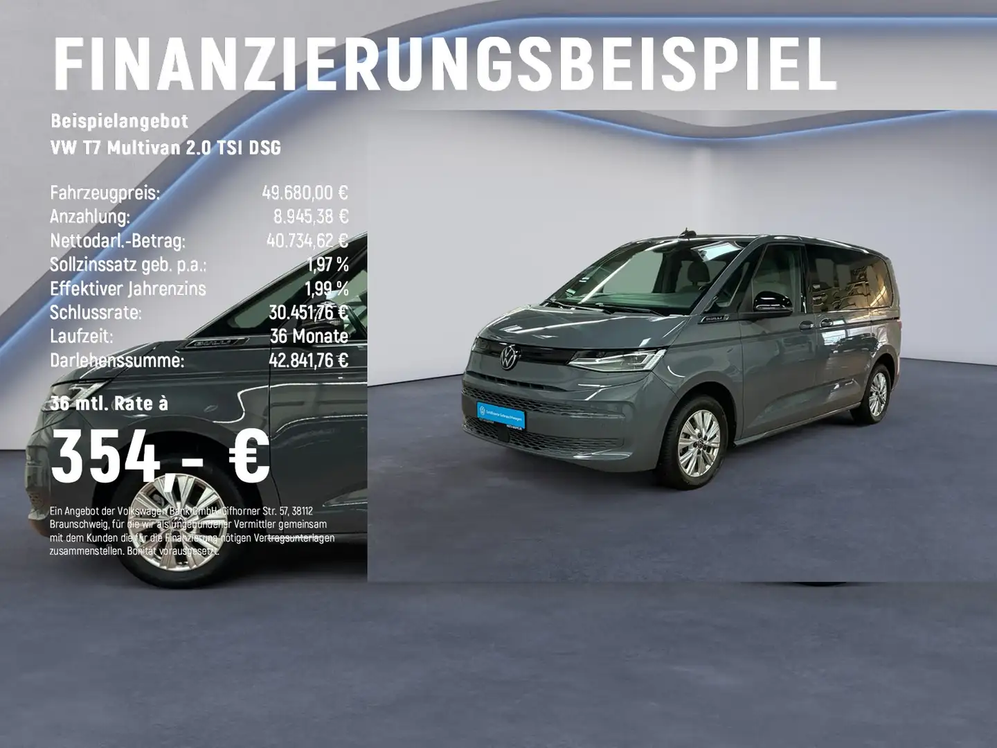Volkswagen T7 Multivan 2.0 TSI DSG MATRIX-LED+ACC+PDC Grigio - 2