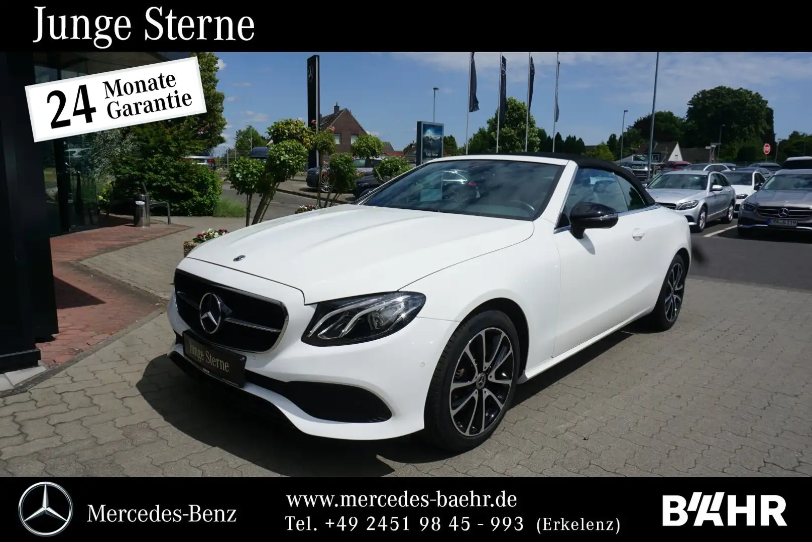Mercedes-Benz E 200 E 200 Cabriolet Avantgarde+Night/Navi/LED/LMR-18 Weiß - 1