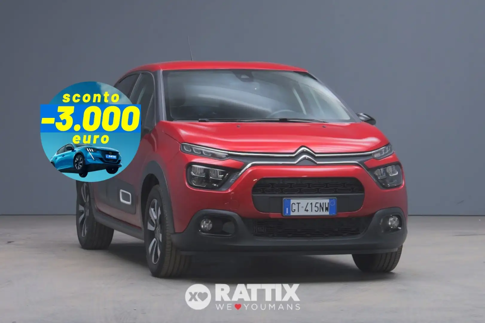Citroen C3 1.2 Puretech 110CV Max Rood - 1