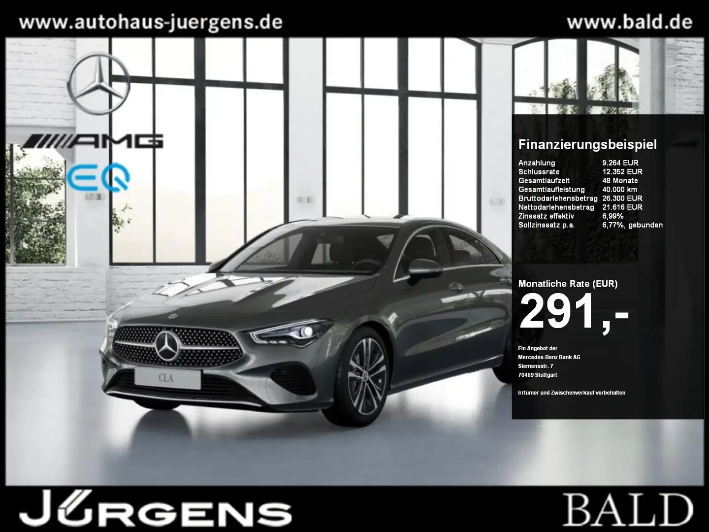 Mercedes-Benz CLA 180 Coupé Progressive/LED/360/Distr/Winter Gris - 1