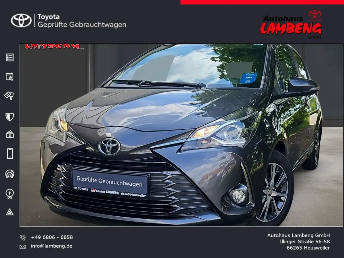 Toyota Yaris 1,5-Dual-VVT-iE Y20 Club Gris - 1