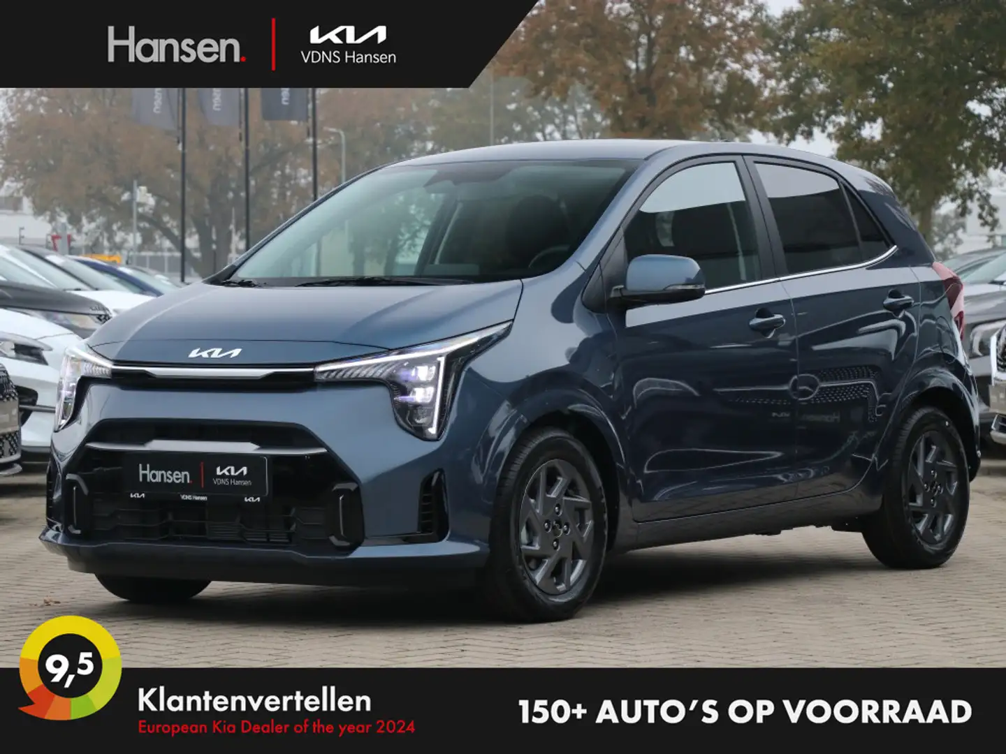 Kia Picanto 1.0 DPI DynamicPlusLine I Direct leverbaar Blauw - 1