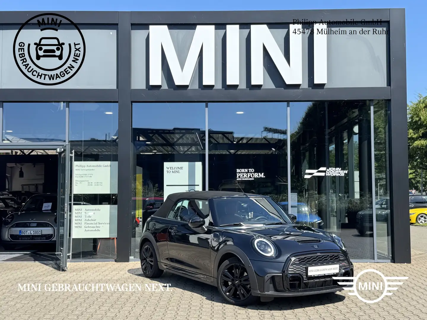 MINI Cooper S Cabrio Cooper S Cabrio JCW Adap.Fahrwerk LED AppleCar Чорний - 2